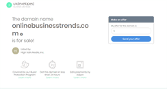Desktop Screenshot of onlinebusinesstrends.com