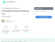 Tablet Screenshot of onlinebusinesstrends.com